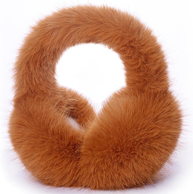 Mottico Winter Ear muffs for Women Men, Fluffy Ear Warmer with Thick Faux Ear Covers, Foldable for Convenience! - Image 1